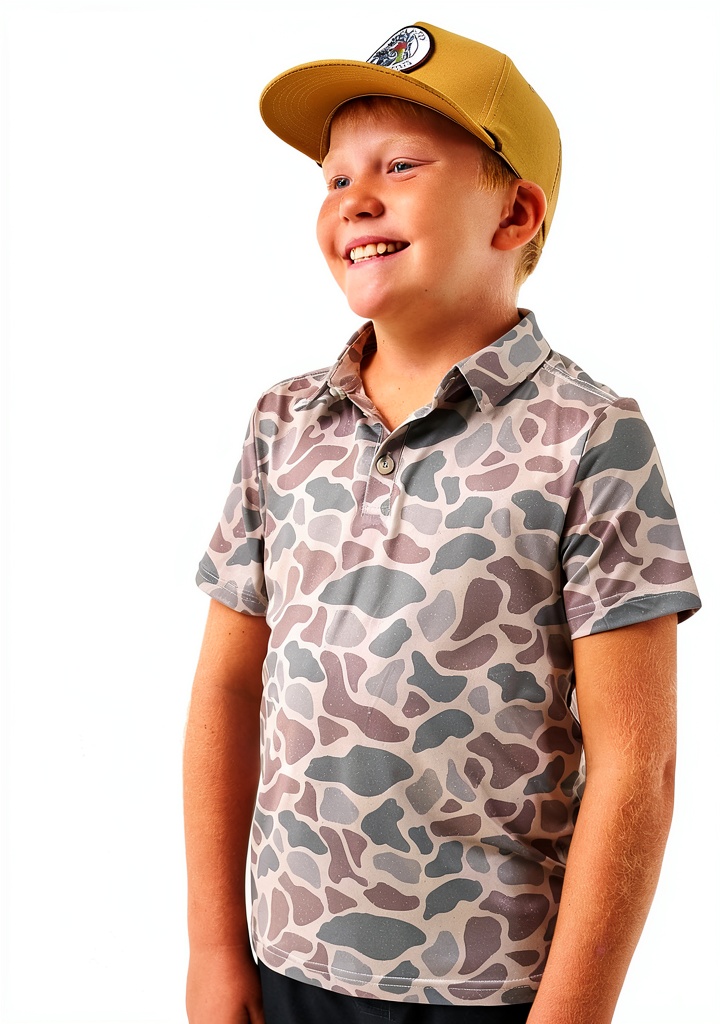 Kids wearing classic polo shirts