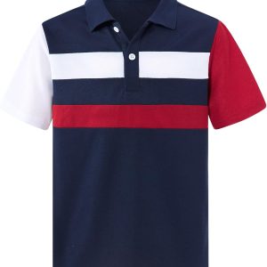 JKQD26HGZ0JW0 Boys Polo Soft Colorblock Design-0