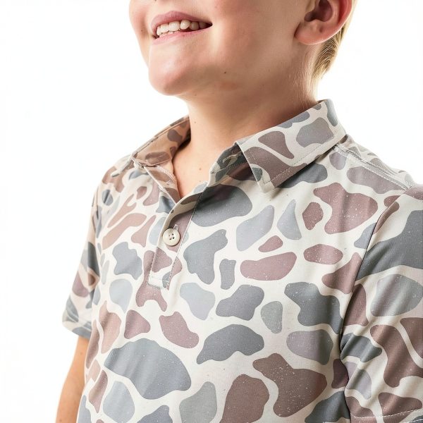 Kids Classic Polo Shirts Deer Camo Small-2