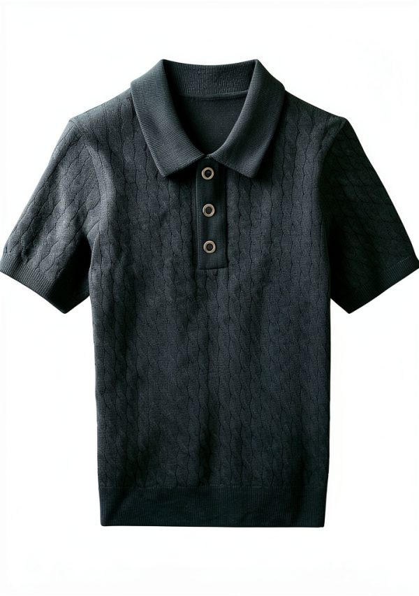 Boys Golf Polo Shirts Premium Knit Fabric-4