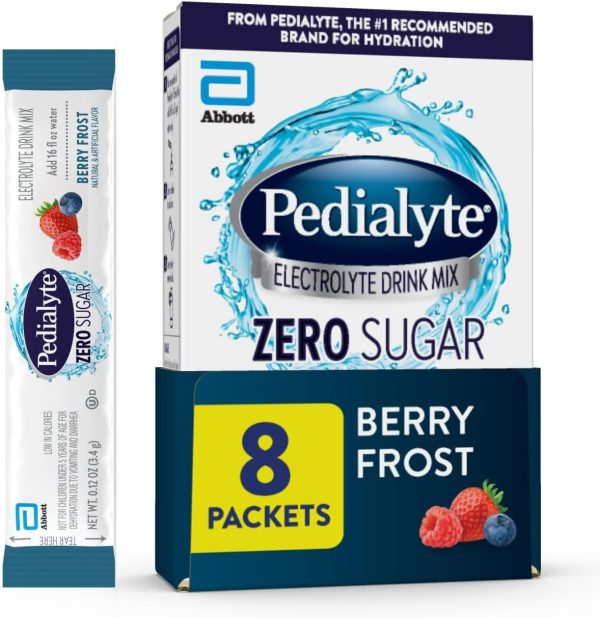Pedialyte Electrolyte Drink Mix Zero Sugar Powder-0