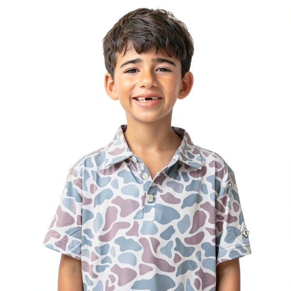 Kids Classic Polo Shirts Deer Camo Small-3