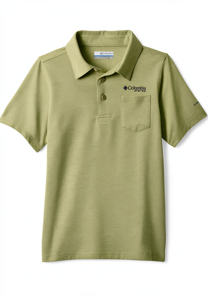 Boys playing soccer in Columbia activewear polos