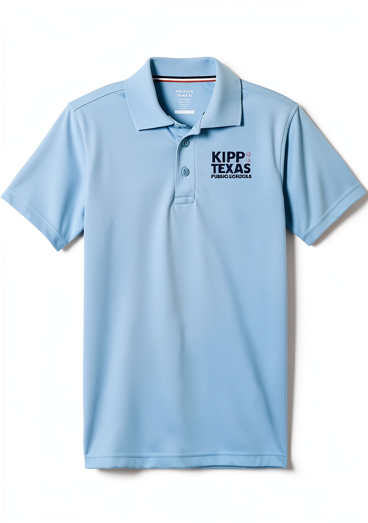 KIPP Texas Primary School Light Blue Polo Shirt