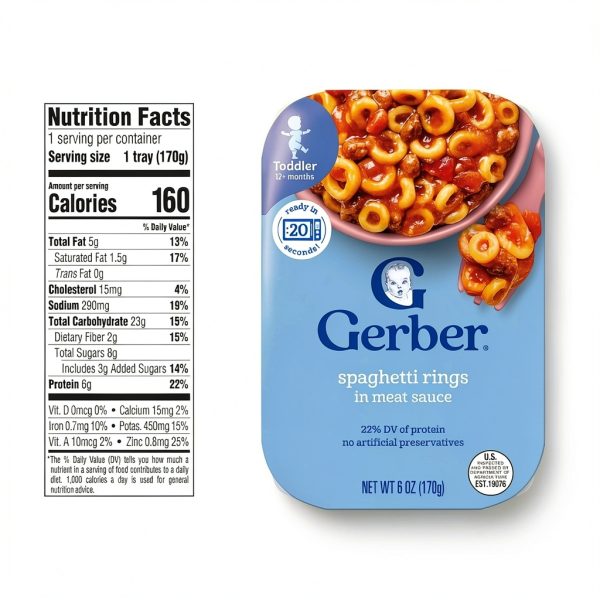 Gerber Toddler Pasta Meals for Kids 12+ Months-1