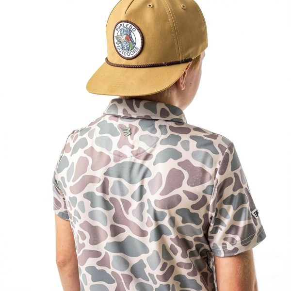 Kids Classic Polo Shirts Deer Camo Small-1