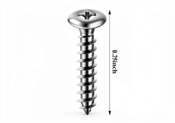 Funrous #8 White Pan Head Sheet Metal Self Tapping Screws 5 Sizes-1