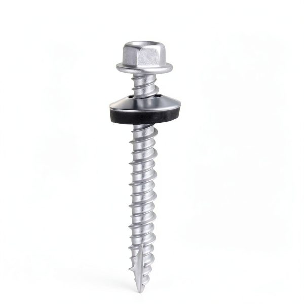 Metal Roofing Screws 150 Pcs #10x1-1/2 Galvanized Hex Head Self-Tapping Screws with EPDM Washer Sharp Point Metal to Wood Siding Corrugated Roofing Screws (Sliver)-3