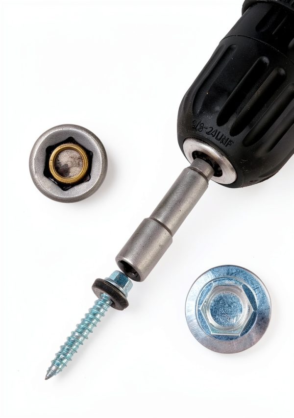 AOKLIT Metal Roofing Screws #10×1-1/2in 1000pcs Hex Head Washers-5