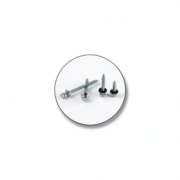 Metal Roofing Screws 150 Pcs #10x1-1/2 Galvanized Hex Head Self-Tapping Screws with EPDM Washer Sharp Point Metal to Wood Siding Corrugated Roofing Screws (Sliver)-6