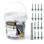 Metal Roofing Screws 10 x 1-1/2 inch Hex Head EPDM Washer Bobibbi-0