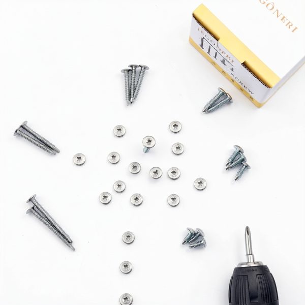 (250pcs) #8 x 1/2" 410 Stainless Steel Self Tapping Screws for Metal Plastic & Wood, Phillips Drive Modified Truss Head, High Strength Sheet Metal Screws (#8 × 1/2")-1