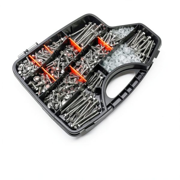 weideer 840pcs Self Tapping Screws for Metal 410 Steel Hex Washer Kit-5