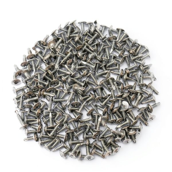 (250pcs) #8 x 1/2" 410 Stainless Steel Self Tapping Screws for Metal Plastic & Wood, Phillips Drive Modified Truss Head, High Strength Sheet Metal Screws (#8 × 1/2")-2
